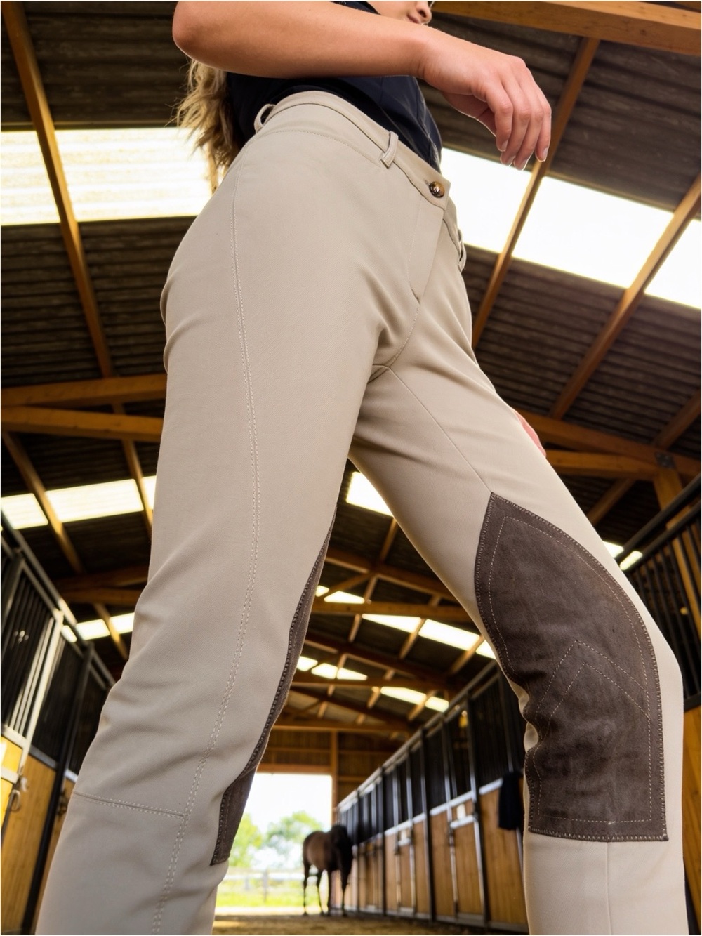Dolce & Gabbana Riding Pants Equestrian Beige Tan Stretch Cropped size 46 - Picture 2 of 13